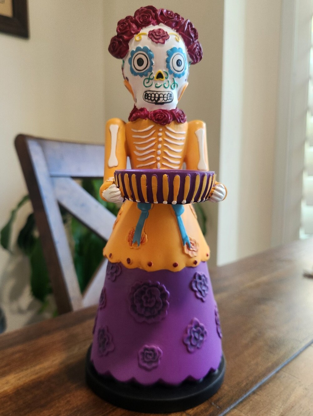 PartyLite 2015 Limited Edition Señorita Day of the Dead Tealight Holder #rare